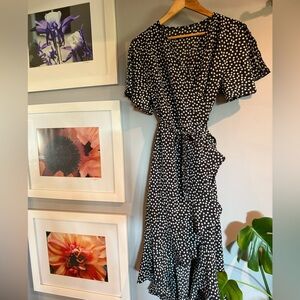 Polka Dot Wrap Dress